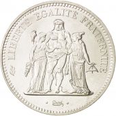 France, Hercule, 50 Francs, 1974, Paris, MS(64), Silver, KM:941.2, Gadoury:882a