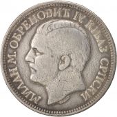 Serbie, Milan I, 5 Dinara, 1879, TB+, Argent, KM:12