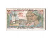 Reunion, 10 Nouveaux Francs on 500 Francs, 1971, KM:54b