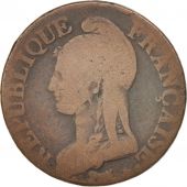 France, Dupr, Decime, AN 4, Paris, VF(20-25), Bronze, KM:636.1, Gadoury:184