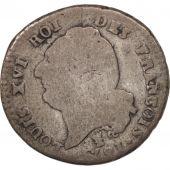 France, Louis XVI, 15 sols franois, 1791, Limoges, VG(8-10), KM:604.5