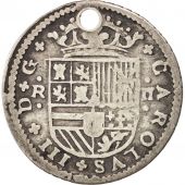 Spain, Charles III, 2 Rales, 1709, Barcelona, VF(20-25), Silver, KM:PT5
