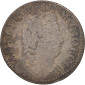 Monaco, Antoine I, Pezzetta, 1707, F(12-15), Billon, Gadoury:MC90