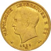tats italiens, KINGDOM OF NAPOLEON, 20 Lire, 1811, Milan, TTB, Or, KM:11