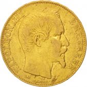 France, 20 Francs, 1855, Lyon, TB+, Or, KM:781.3, Gadoury:1061