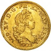 France, Louis XV, Louis dor aux 2 L, 1721, Paris, SUP+, Or, KM:461.1