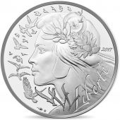 France, Monnaie de Paris, 20 Euro, Marianne, 2017, MS(65-70), Silver
