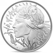 France, Monnaie de Paris, 100 Euro, Marianne, 2017, MS(65-70), Silver