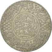 Maroc, Abd al-Aziz, 1/2 Rial, 5 Dirhams, 1902, Berlin, TTB, Argent, KM:21.1