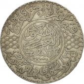 Maroc, Abd al-Aziz, 1/2 Rial, 5 Dirhams, 1902, Berlin, TTB, Argent, KM:21.1