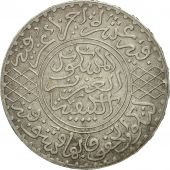 Maroc, Abd al-Aziz, 1/2 Rial, 5 Dirhams, 1904, Paris, TTB, Argent, KM:21.3