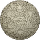 Morocco, Moulay al-Hasan I, 10 Dirhams, 1881, Paris, EF(40-45), Silver, KM:8