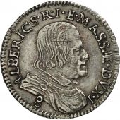 ITALIAN STATES, MASSA DI LUNIGIANO, 8 Bolognini, 1664, AU(50-53), Silver, KM:38