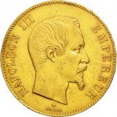 France, Napoleon III, 100 Francs, 1858, Paris, TTB, Or, KM:786.1