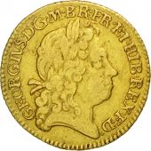 Grande-Bretagne, George I, 1/2 Guinea, 1719, TB+, Or, KM:541.1
