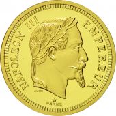 France, Medal, Reproduction 100 Francs Napolon 1861, MS(65-70), Gold