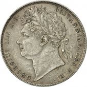 Great Britain, George IV, 1/2 Crown, 1820, AU(55-58), Silver, KM:676