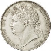 Great Britain, George IV, 1/2 Crown, 1824, MS(63), Silver, KM:688