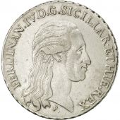 tats italiens, NAPLES, Ferdinando IV, 120 Grana, 1796, TTB, Argent, KM:215