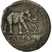 Julius Caesar, Denarius, VF(30-35), Silver, Crawford:443/1
