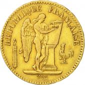 France, Gnie, 20 Francs, 1848, Paris, EF(40-45), Gold, KM:757