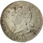 France, Louis XVI, 30 sols franois, 1792, Paris, AU(50-53), Silver, KM:606.1