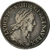 France, Louis XIII, 1/12 cu, buste drap et cuirass, 1642, Paris, KM:132.1
