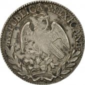 Mexico, 2 Rales, 1858, Zacatecas, EF(40-45), Silver, KM:374.12