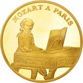 France, Mozart, 500 Francs, 1991, Paris, FDC, Or, KM:1001, Gadoury:C15