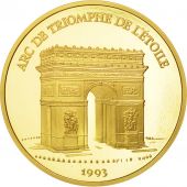 France, Arc de Triomphe, 500 Francs-70 Ecus, 1993, Paris, FDC, Or, KM:1034