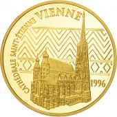 France, Cathdrale Vienne, 500 Francs-75 Euro, 1996, Paris, MS(65-70), Gold