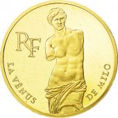 France, Vnus de Milo, 500 Francs, 1993, Paris, SPL, Or, KM:1025.1