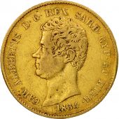 tats italiens, SARDINIA, Carlo Alberto, 20 Lire, 1834, Torino, TB+, Or