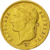 France, Napolon I, 20 Francs, 1813, Paris, EF(40-45), Gold, KM:695.1