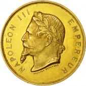 France, Medal, Napolon III - Comice Agricole de Montdidier, Desaide, SUP, Or