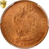 Cameroon, 50 Centimes, 1943, Pretoria, PCGS, MS65RD, Bronze, KM:6