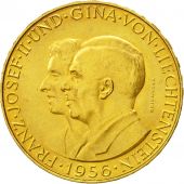 Liechtenstein, Prince Franz Josef II, 25 Franken, 1956, MS(60-62), Gold, KM:15