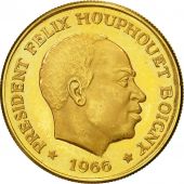 Ivory Coast, Flix Houphout-Boigny, 25 Francs, 1966, SPL, Or, KM:3