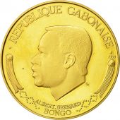 Gabon, Albert Bernard Bongo, 5000 Francs, 1969, SPL, Or, KM:8