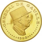 Chad, Gnral De Gaulle, 10000 Francs, Undated (1970), Paris, MS(63), Gold
