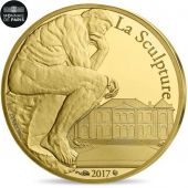 France, Monnaie de Paris, 50 Euro, Auguste Rodin, 2017, MS(65-70), Gold