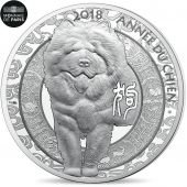 France, Monnaie de Paris, 10 Euro, Anne du chien, 2018, MS(65-70), Silver