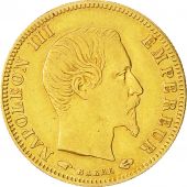 France, Napoleon III, 5 Francs, 1857, Paris, EF(40-45), Gold, KM:787.1