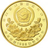 KOREA-SOUTH, 25000 Won, 1988, MS(65-70), Gold, KM:72