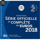 France, Monnaie de Paris, Euro-Set BU, Brillant Universel 2018, MS(65-70)