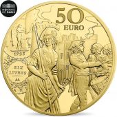 France, Monnaie de Paris, 50 Euro, Semeuse - Ecu de 6 Livres, 2018, Gold