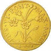 Monnaie, tats italiens, PAPAL STATES-BOLOGNA, Pius VI (Sestus), 4 Doppie