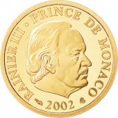 Monaco, 20 Euro, Prince Rainier III, 2002, SPL, Or, KM:177