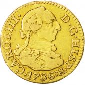 Coin, Spain, Charles III, 1/2 Escudo, 1786, Madrid, VF(30-35), Gold, KM:425.1