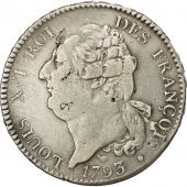 Monnaie, France, cu de 6 livres franois, ECU, 6 Livres, 1793, Montpellier